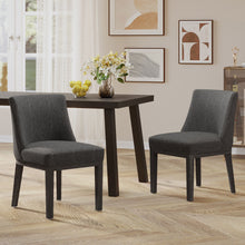Load image into Gallery viewer, Modern Dining Chair With Durable Fabric Upholstery And Sturdy Wooden Frame (Set of 2)