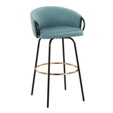Load image into Gallery viewer, Claire - Contemporary / Glam Barstool With Footrest (Set of 2)
