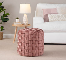 Load image into Gallery viewer, Braided - Versatile Round Ottoman