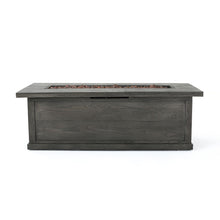Load image into Gallery viewer, Transitional Rectangular Outdoor Propane Fire Pit With 50, 000 Btu