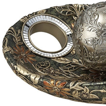 Load image into Gallery viewer, Poly Decorative Bowl With Orbs - Green / Silver
