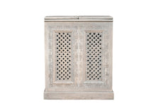 Load image into Gallery viewer, Solid Wood Carved Floral Bar Cabinet With Two Doors One Drawer (727847) - White