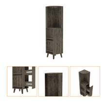 Load image into Gallery viewer, 73" Wood Corner Bar Cabinet With One Drawer - Gray