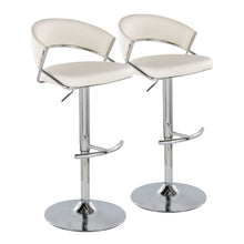 Load image into Gallery viewer, Jie - Contemporary Adjustable Barstool With Swivel & Rounded T Footrest (Set of 2)