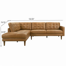 Load image into Gallery viewer, Lucco - L-Shaped Sectional Sofa With Chaise - Tan