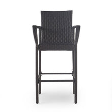 Load image into Gallery viewer, Outdoor Wicker Barstools With Rattan And Iron Frame