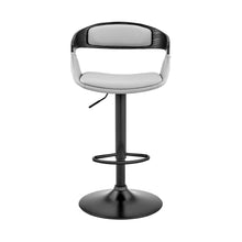 Load image into Gallery viewer, 43" Swivel, Low Back Adjustable Height Bar Chair - Gray / Black