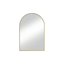 Load image into Gallery viewer, 38" Metal Arch Framed Accent Mirror - Gold