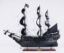 Load image into Gallery viewer, Hand Painted Model Boat Tabletop Sculpture - Black