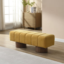 Load image into Gallery viewer, Upholstered Entryway Bench Ottoman