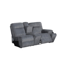 Load image into Gallery viewer, Teddy - RAF Console Loveseat With Power Headrest & Footrest - Gray