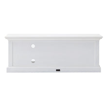 Load image into Gallery viewer, Solid Wood Drawers And Open Shelving Entertainment Center - White