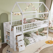 Load image into Gallery viewer, Bunk Bed With Shelves And Drawers, Storage Focused Design