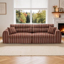 Load image into Gallery viewer, 3 Seater, Couch With Throw Pillows For Living Room