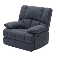 Load image into Gallery viewer, Polyester Blend Manual Recliner (718705) - Blue