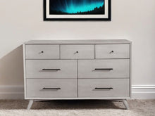 Load image into Gallery viewer, Solid Wood Seven Drawer Double Dresser - Gray