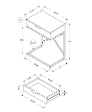 Load image into Gallery viewer, Accent Side Table, Storage Drawer, Spacious Tabletop, Contemporary & Modern