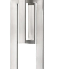 Load image into Gallery viewer, 64" Traditional Shaped Floor Lamp With White Rectangular Shade - Nickel