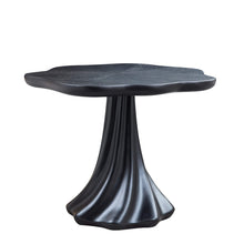Load image into Gallery viewer, Sculptural Round Dining Table Petal Shape Root Texture For Dining Room - Black