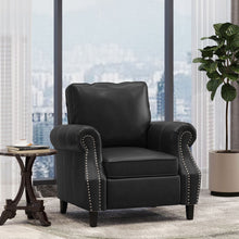 Load image into Gallery viewer, Contemporary Club Chair With Nailhead Trim And Rolled Armrests