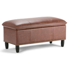 Load image into Gallery viewer, Emily - Storage Ottoman - Cognac
