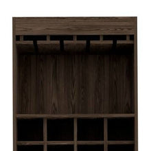 Load image into Gallery viewer, 24" Wood Bar Cabinet With Two Doors - Walnut