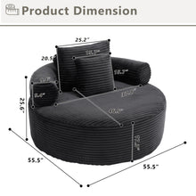 Load image into Gallery viewer, Round Sofa Bed With 3 Pillows For Living Room