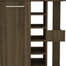 Load image into Gallery viewer, Rolling Dining Room Bar Cart With Wine Storage - Brown