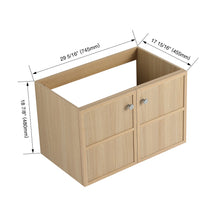 Load image into Gallery viewer, Modern Wall Mounted Bathroom Vanity With Soft Closing Doors