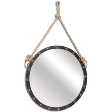 Load image into Gallery viewer, 27" Round Metal Frame Wall Mirror - Dark Gray