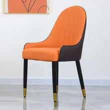 Load image into Gallery viewer, Modern Sponge-Filled Dining Chair, Solid Wood Metal Legs, Suitable For Restaurants, Living Rooms And Rooms (Set of 2)