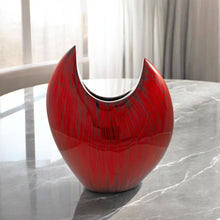 Load image into Gallery viewer, Striped Table Vase - Red