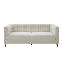 Load image into Gallery viewer, Modern 3 Seater Sofa, Upholstered Couch With Curved Armrests