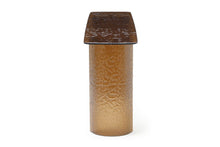 Load image into Gallery viewer, Glass Double Pedestal Console Table - Bronze