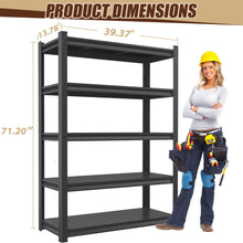 Load image into Gallery viewer, 5 Tier Heavy Duty Shelving Unit Adjustable Shelving Units