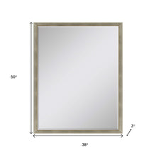 Load image into Gallery viewer, 50" Wood Accent Mirror - Silver