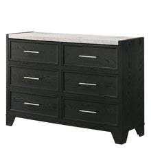 Load image into Gallery viewer, 6 Drawers Dresser - Black / White