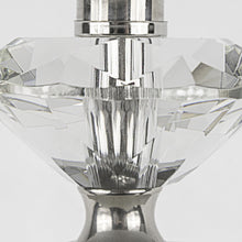 Load image into Gallery viewer, Diamond - Torch Contemporary Crystal Table Lamp (Set of 2) - Clear / Off White / Polished Nickel