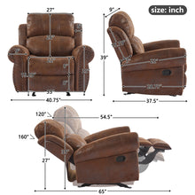 Load image into Gallery viewer, Wide Standard Manual Glider Recliner