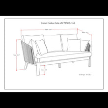 Load image into Gallery viewer, Carmel - Outdoor Sofa - Sand Drift