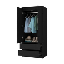 Load image into Gallery viewer, Accent Cabinet Soft Close With Multiple Shelves And Three Drawers - Black