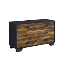 Load image into Gallery viewer, Six Drawer Double Dresser - Walnut Black
