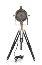 Load image into Gallery viewer, Alum Spot Light On Wooden Stand - Silver