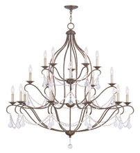 Load image into Gallery viewer, 46" Multi Light Metal Dimmable Chandelier With Shades - Bronze