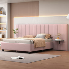 Load image into Gallery viewer, Upholstered Platform Bed With Big Headboard