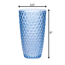 Load image into Gallery viewer, Leading Ware Diamond Cut Acrylic Drinking Glasses (Set of 4)