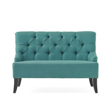 Load image into Gallery viewer, Nicole - French Style Upholstered Loveseat With Tufted Backrest - Teal