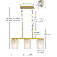 Load image into Gallery viewer, Adjustable Cylindrical Pendant Light