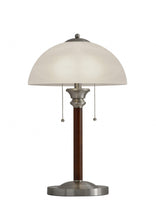 Load image into Gallery viewer, 23" Metal Standard Table Lamp With White Shade - Silver