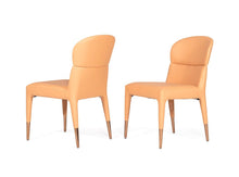 Load image into Gallery viewer, Upholstered Fabric Dining Side Chairs (Set of 2) - Peach